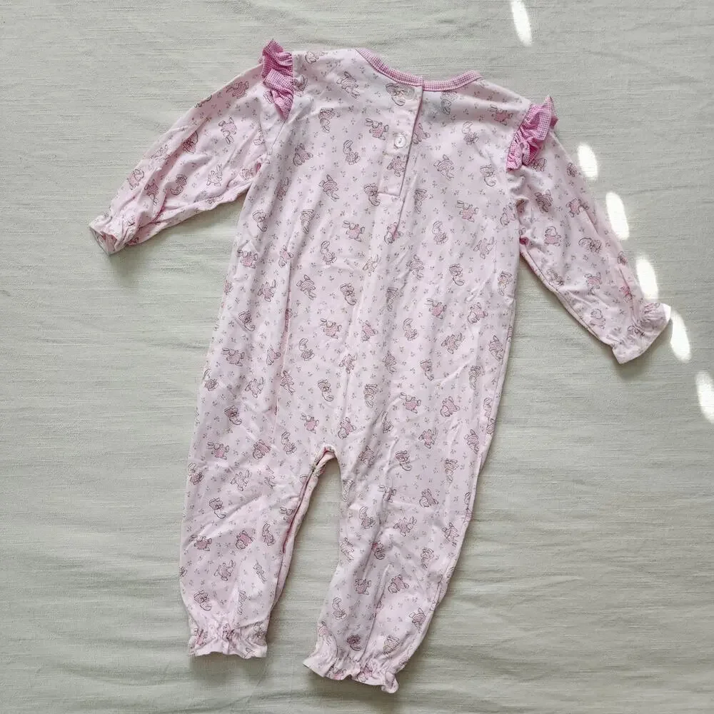 Vintage Bunnies Pink Pjs/Bodysuit 24 months